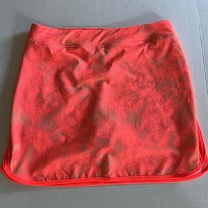 ZELOS || Woven Orange & Tan Sport Skort. Sz. M